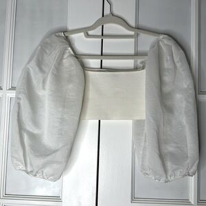 Zara off white crop top.  Size S. Stretch